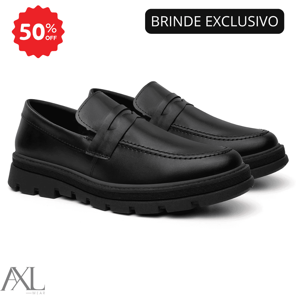Sapatos Socias Axl Masculino + Chinelo de Brinde