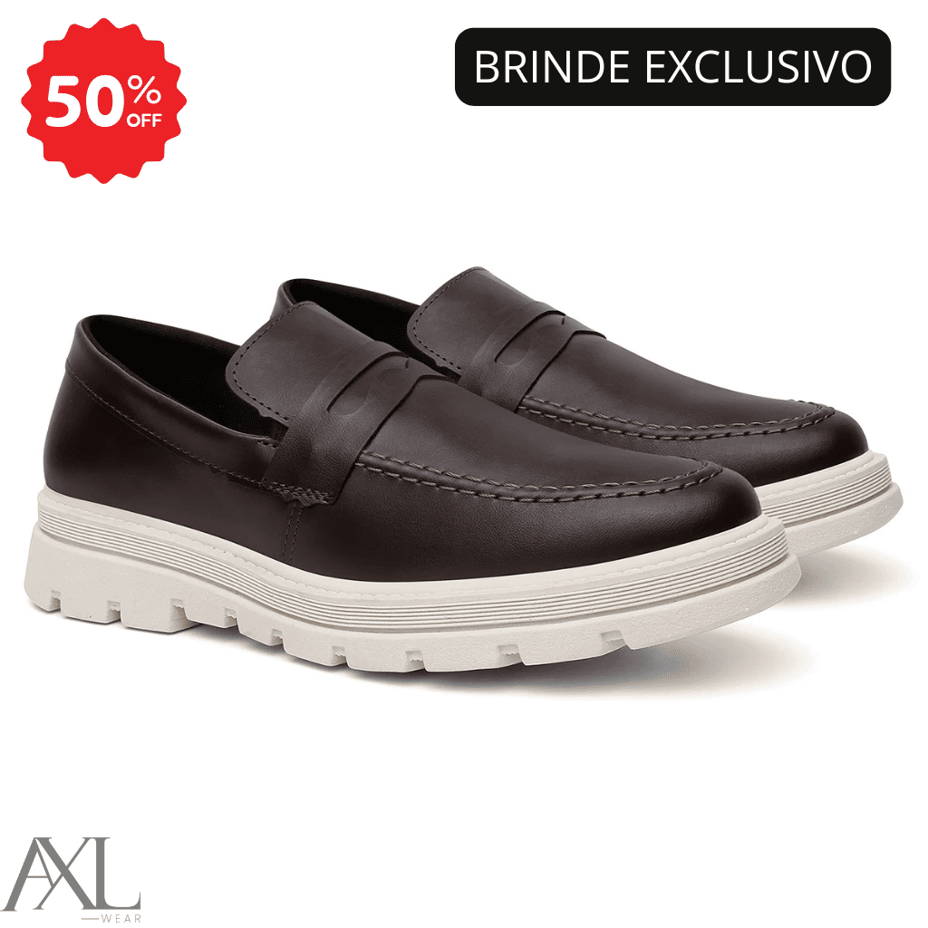 Sapatos Socias Axl Masculino + Chinelo de Brinde