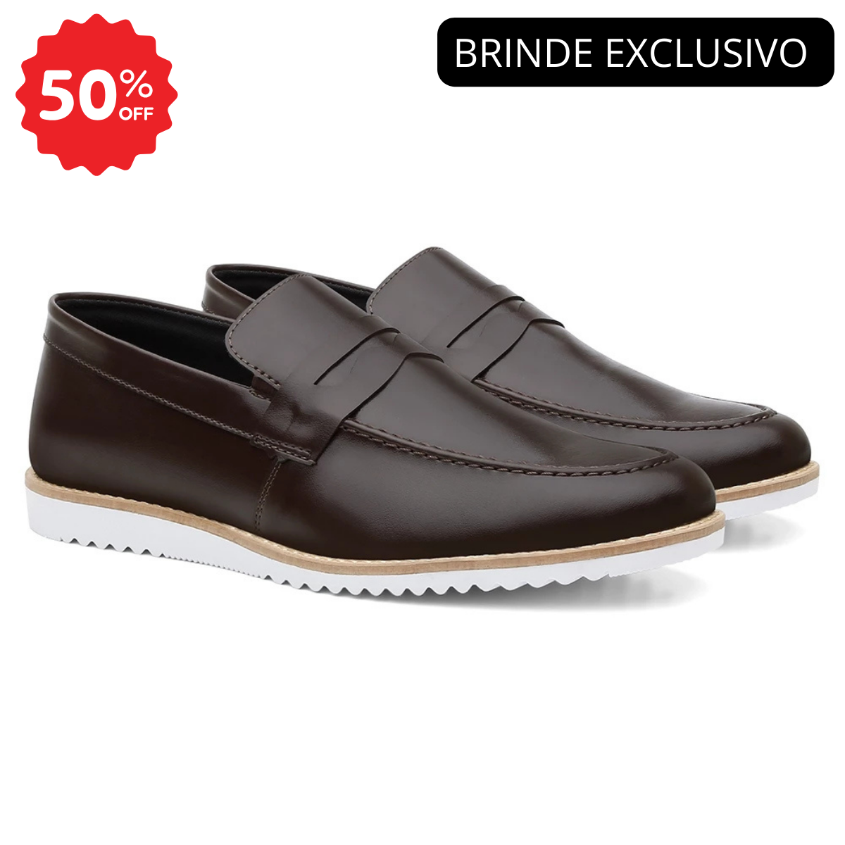 Sapato Social OxFord Axl Masculino + Chinelo de Brinde