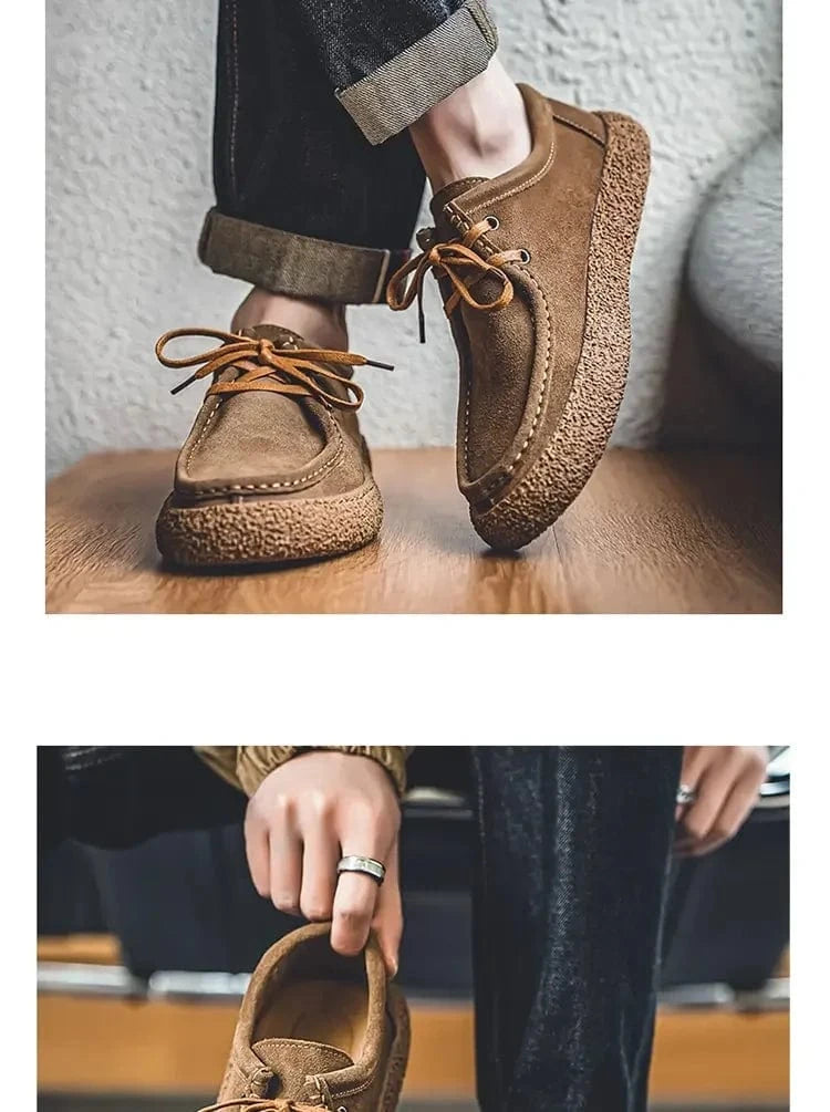 Sapatos Masculinos de Camurça Axl