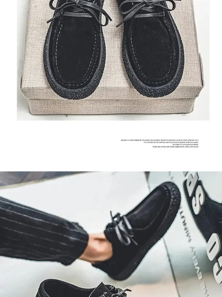 Sapatos Masculinos de Camurça Axl