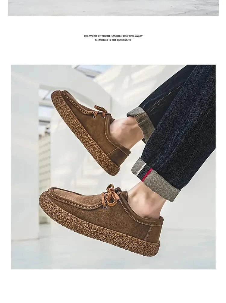 Sapatos Masculinos de Camurça Axl