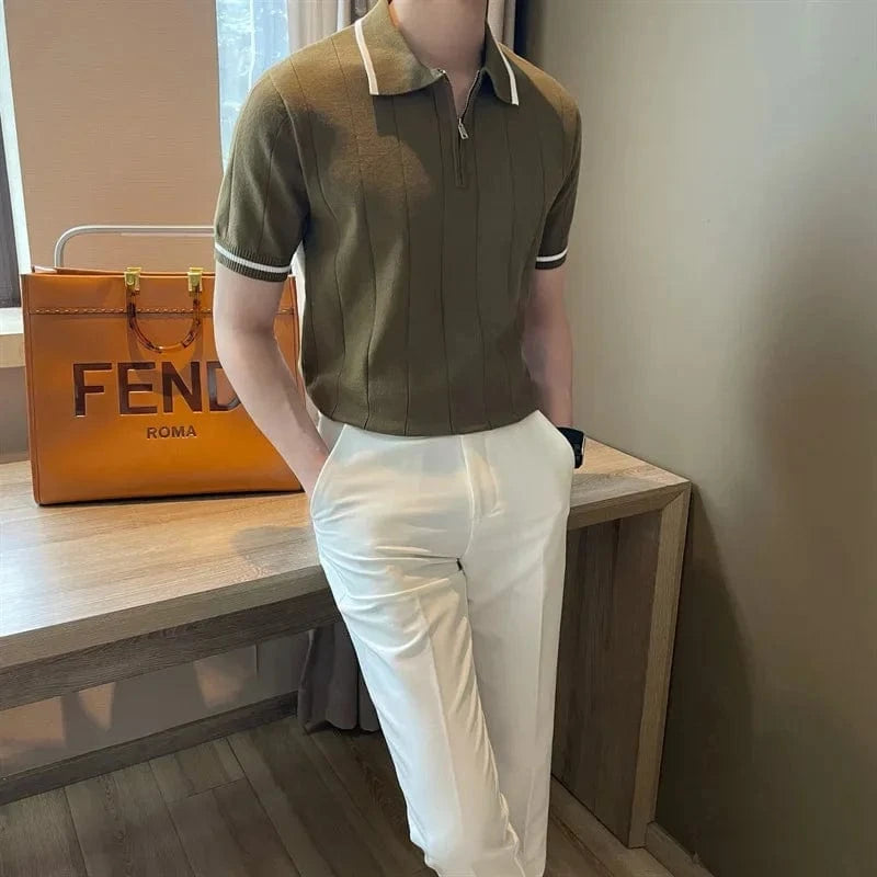 Polo Axl Estilo Hong Kong Masculina