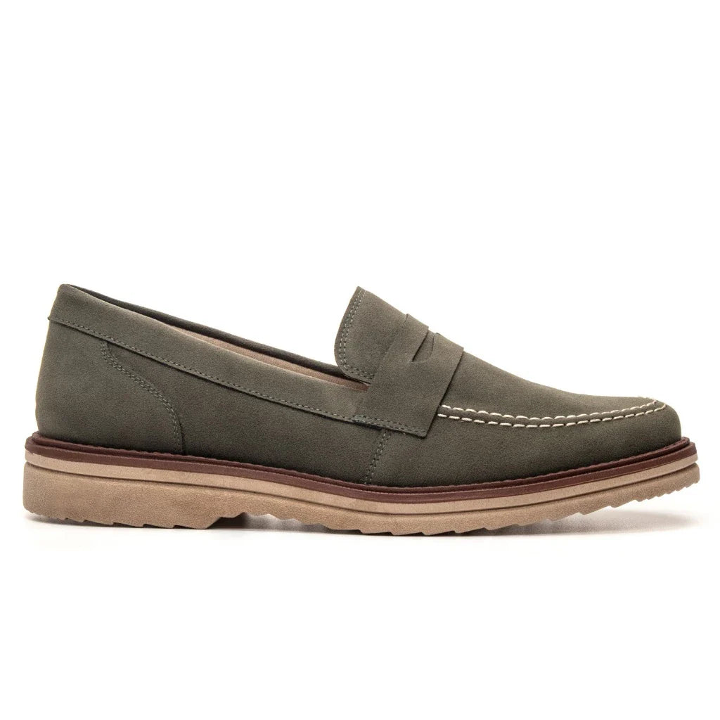 Loafer Axl mocassim Oxford Em Couro Camurça Legitimo