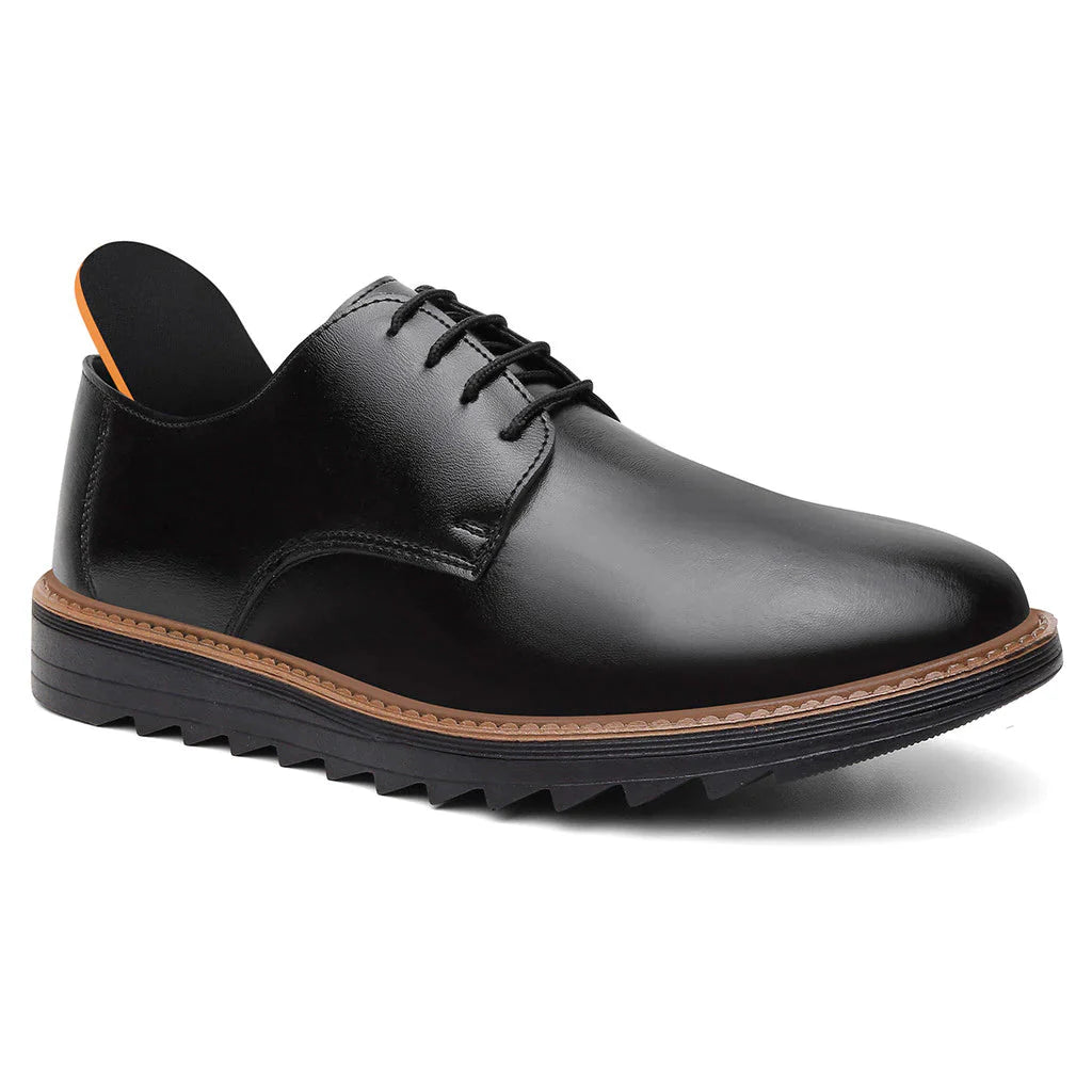 Sapato Social Masculino Esporte Fino Derby Preto Sola Alta